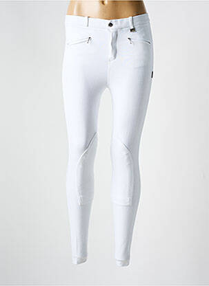 Pantalon slim stretch taille normale blanc EQUESTRO homme