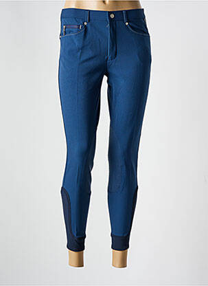 Pantalon slim tissage popeline taille normale bleu EURO-STAR femme