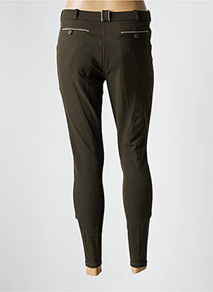 Pantalon slim tissage popeline taille normale vert KINGSLAND femme