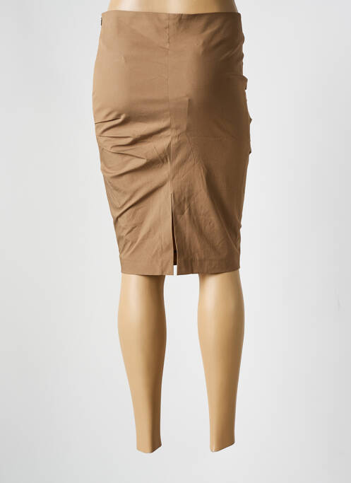 Jupe mi-longue marron GUNEX pour femme