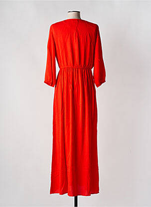 Robe longue manches longues manches longues rouge LA FIANCEE DU MEKONG femme