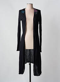 Gilet manches longues coupe cintrée noir CUSTO femme