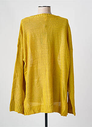 Gilet manches longues col v jaune VILA femme