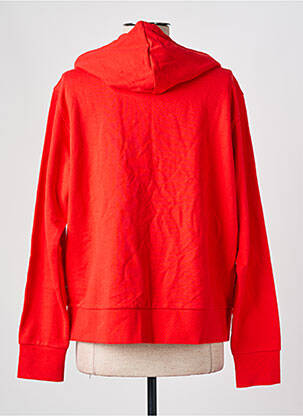 Sweat-shirt à capuche sérigraphie floquée manches longues rouge WRANGLER femme
