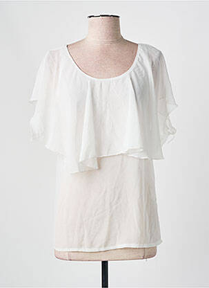 Top manches courtes manches courtes blanc VILA femme