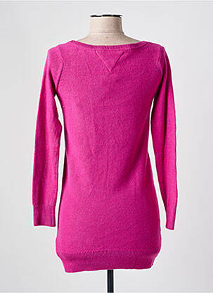 Pull maille tricot manches longues violet TOMMY HILFIGER fille
