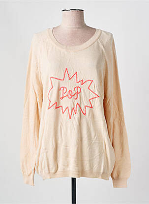 Pull coupe droite manches longues beige VILA femme