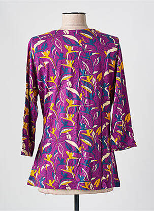 Top stretch manches 3/4 violet LA FIANCEE DU MEKONG femme