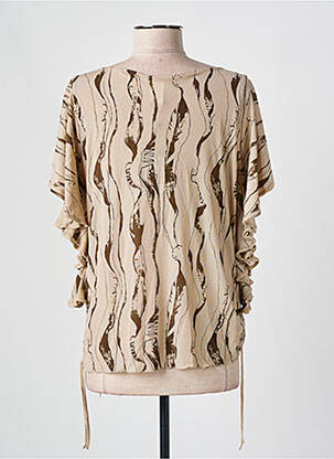 Top stretch manches courtes beige VILA femme