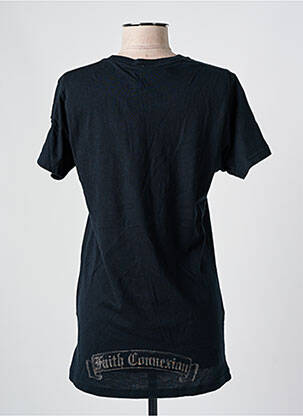 T-shirt sérigraphie avec strass manches courtes noir FAITH CONNEXION femme