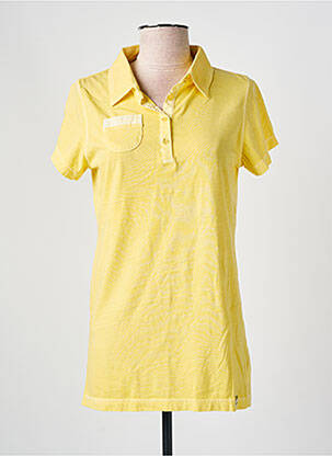 Polo coupe cintrée manches courtes jaune ZEPELINE femme