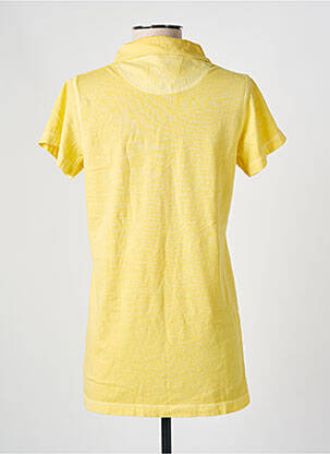 Polo coupe cintrée manches courtes jaune ZEPELINE femme