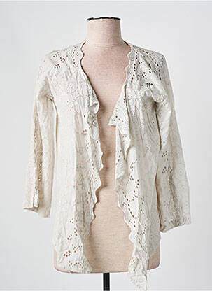 Veste casual coupe droite blanc LOCAL femme