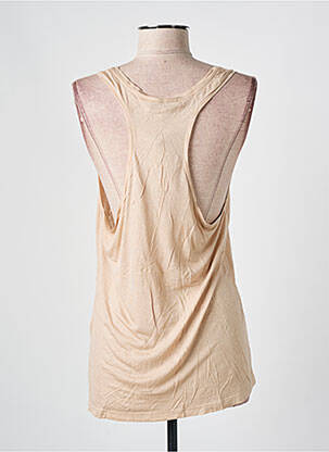 Débardeur stretch sans manche beige PAUL & JOE femme