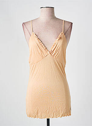 Top stretch sans manche orange FREE SOUL femme
