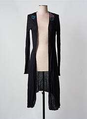 Gilet manches longues noir CUSTO pour femme seconde vue