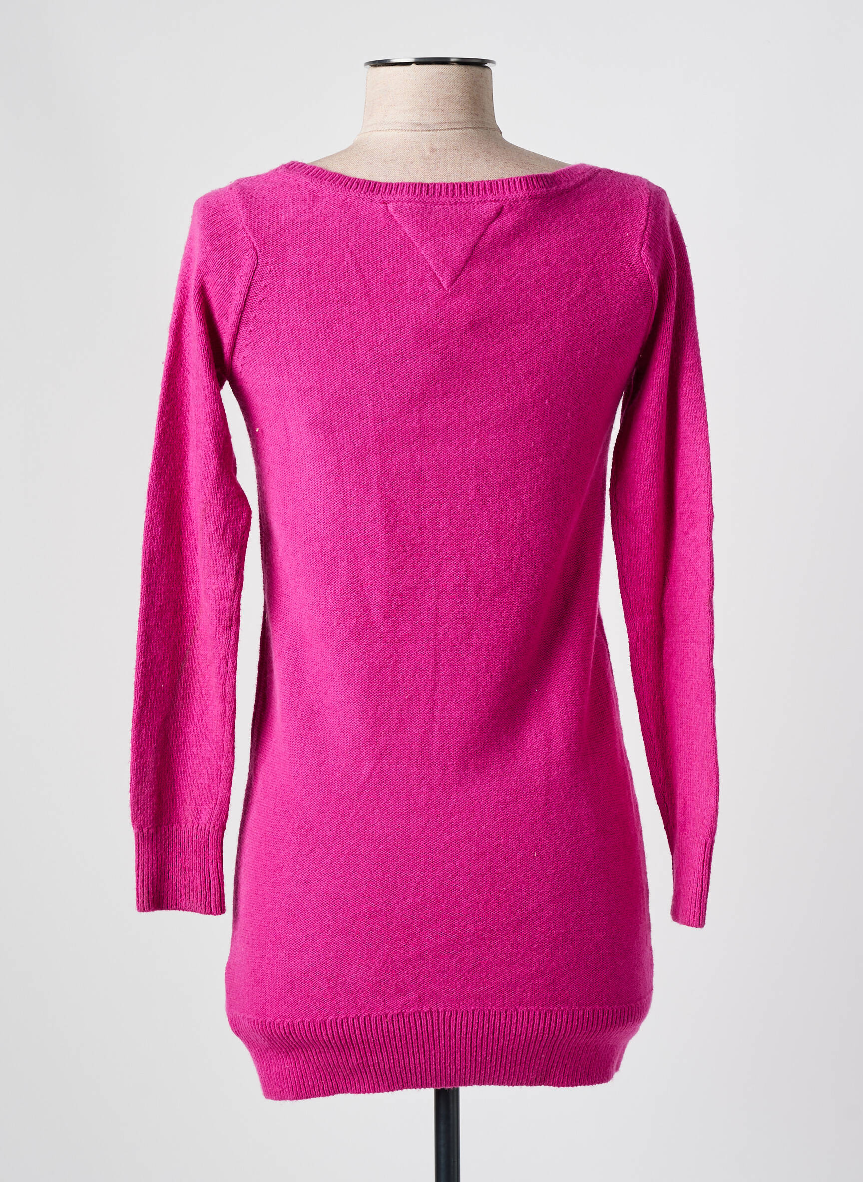 Pull maille tricot manches longues violet TOMMY HILFIGER fille