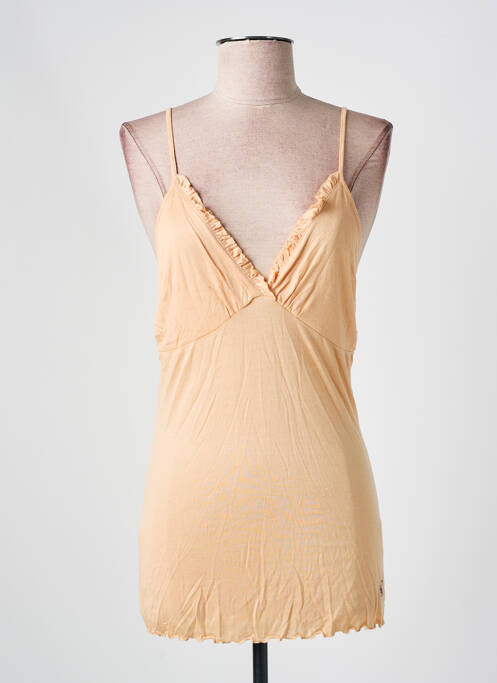 Top stretch sans manche orange FREESOUL femme