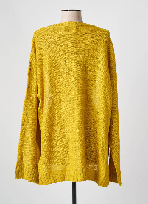 Gilet manches longues jaune VILA pour femme