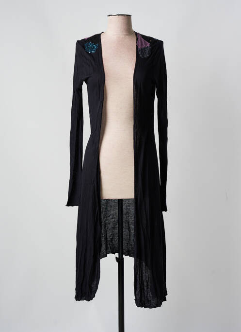 Gilet manches longues noir CUSTO pour femme