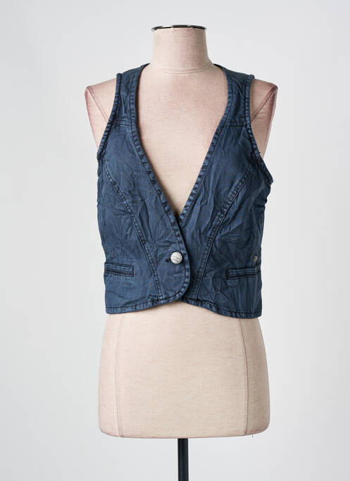 Gilet sans manche bleu GEISHA pour femme