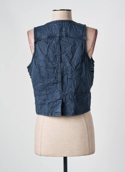 Gilet sans manche bleu GEISHA pour femme