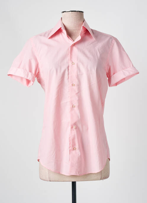 Chemise manches courtes rose GIANNI FERRUCCI pour homme