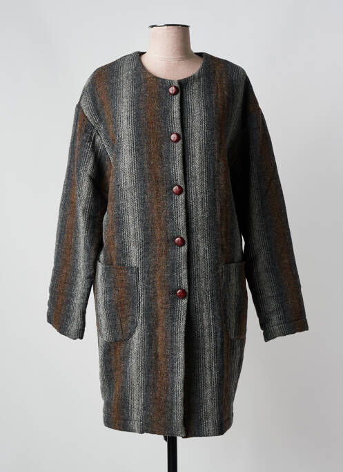 Manteau long gris LOCAL pour femme