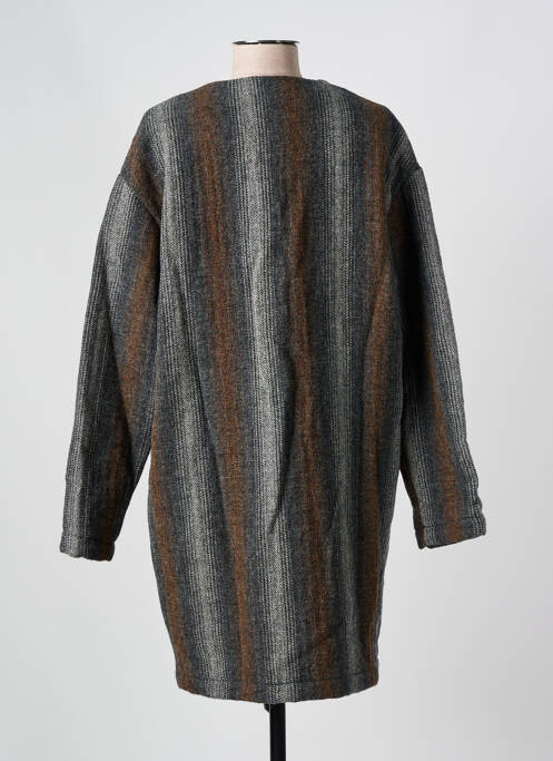 Manteau long gris LOCAL pour femme