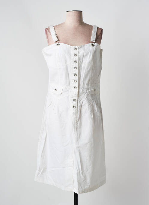 Robe mi-longue blanc GOTHA LOVE pour femme