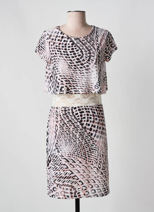 Robe mi-longue rose ESPERANCE pour femme