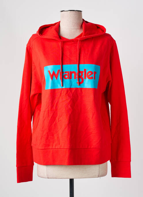 Sweat-shirt à capuche rouge WRANGLER pour femme