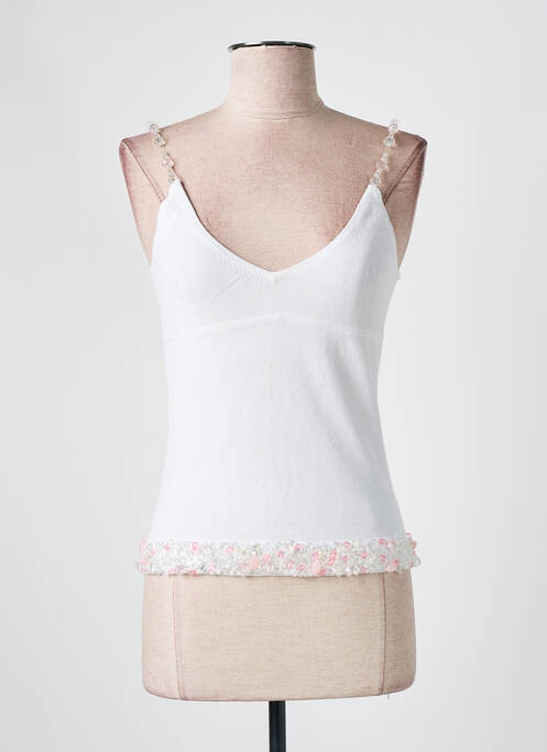 Top blanc VOTRE NOM pour femme