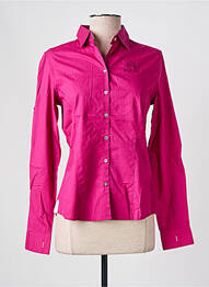 Chemisier coupe cintrée manches longues rose LA MARTINA femme
