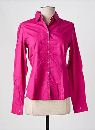 Chemisier coupe cintrée manches longues rose LA MARTINA femme