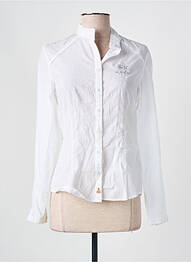 Chemisier coupe cintrée manches longues blanc LA MARTINA femme