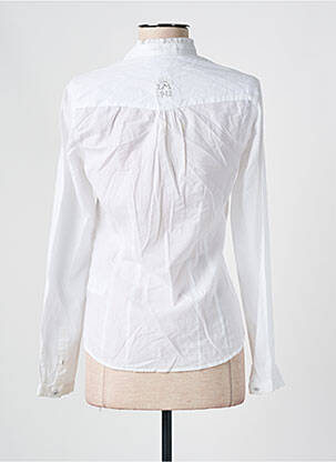 Chemisier coupe cintrée manches longues blanc LA MARTINA femme