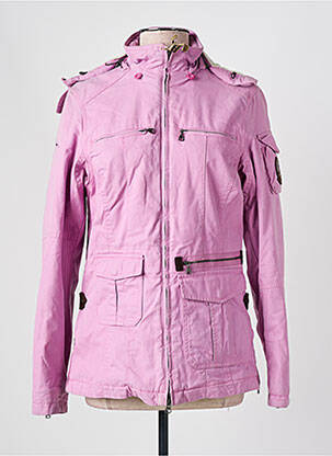 Parka manches longues a capuche rose NAPAPIJRI femme