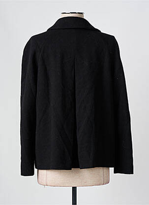 Manteau court coupe droite sans capuche noir ZARA femme