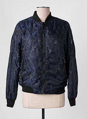 Blouson effet matière satinée bleu ZAC & ZOE femme