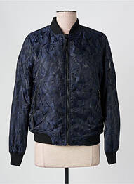 Blouson effet matière satinée bleu ZAC & ZOE femme