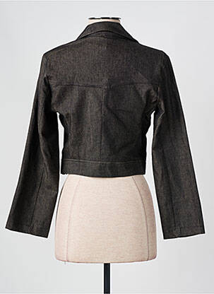 Veste casual col chemisier noir TRAFFIC femme