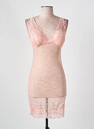 Jupon /fond de robe broderie rose OUNO femme