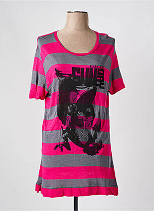 Tunique manches courtes coupe cintrée rose DIESEL femme
