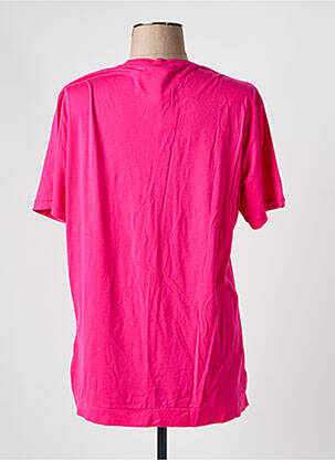 T-shirt sérigraphie manches courtes rose DIESEL femme