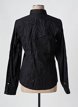 Chemisier coupe cintrée manches longues noir LA MARTINA femme