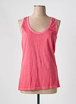 Débardeur stretch sans manche rose CLOSED femme