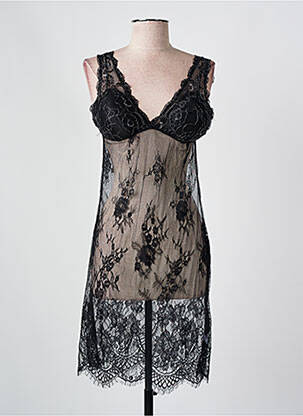 Jupon /Fond de robe noir OUNO pour femme