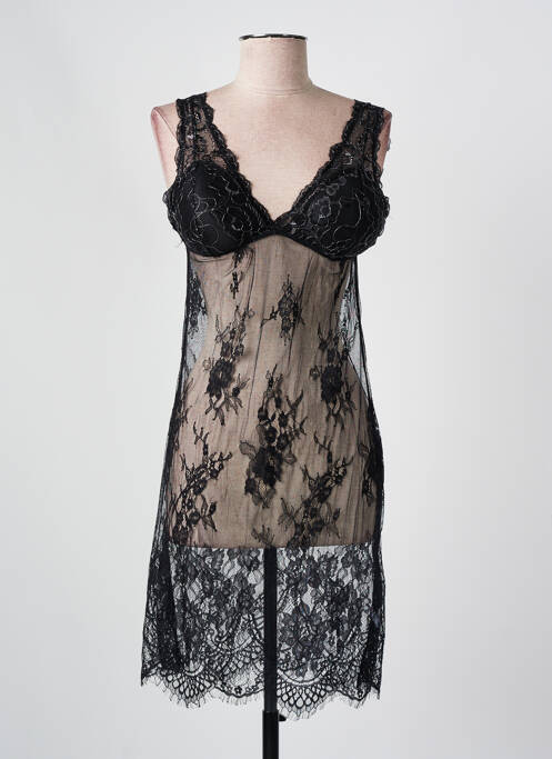 Jupon /Fond de robe noir OUNO pour femme