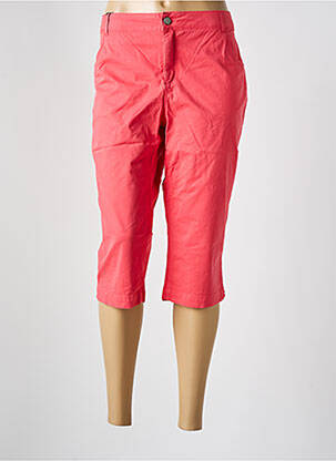 Pantacourt coupe droite rose SYM femme